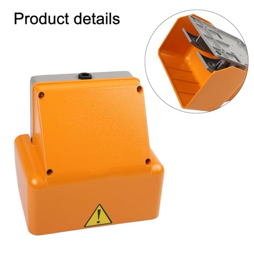 Interruptor de pie antideslizante con control NO de doble pedal resistente 15A 6
