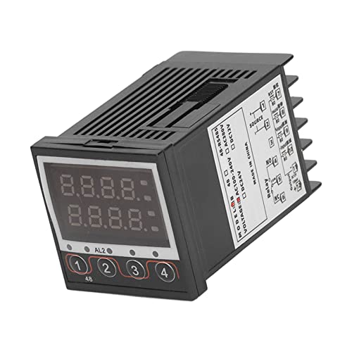 Contador de Tempo Digital, 100‑240VAC Saída de Alarme de relé Autônomo Temporizador Digital Multifun