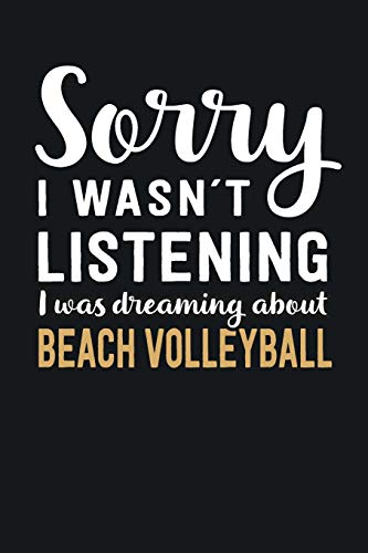 Beach Volleyball Blank Lined Notebook, 6 x 9 Inch, 100 Pages