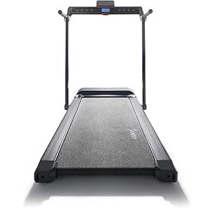 Sunny Health & Fitness Strider Foldable Treadmill, 20-Inch Wide Running Belt with Optional Exclusive SunnyFit™ App and Enhanced Bluetooth Connectivity