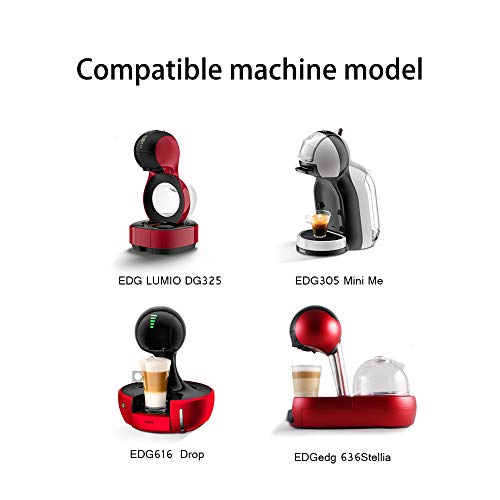 Cápsula de café reutilizável Blusea, conjunto de filtro de café de aço inoxidável, compatível com má