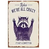 Vintage Metal Sign for Man Cave 12x8 Inch Aluminum​ - Retro Tin Signs for Man Cave Decor, Funny Wall Art for Garage Gifts for Him