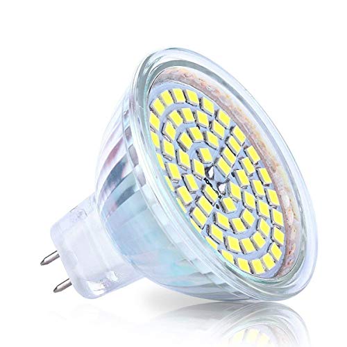 Fengyan Bombillas domésticas MR16 GU5.3 AC / DC 12V Bombillas LED, blanco de la naturaleza 3000K / 6000K 5W, 50W halógena lámpara equivalente, 3Pack Iluminación doméstica ( Color : 3000K Warm White ,