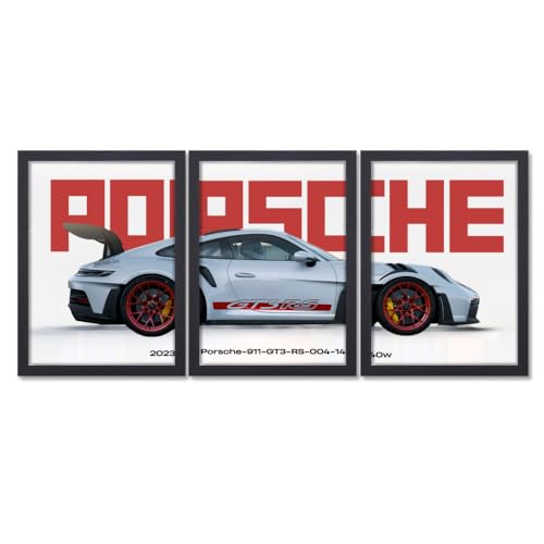 Good Hope Porsche 911 Car Poster Frame Set of 3 - Image 2