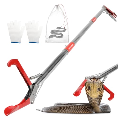 Image of 50in Snake Grabber, Collapsible Snake Tongs with Wide Jaw