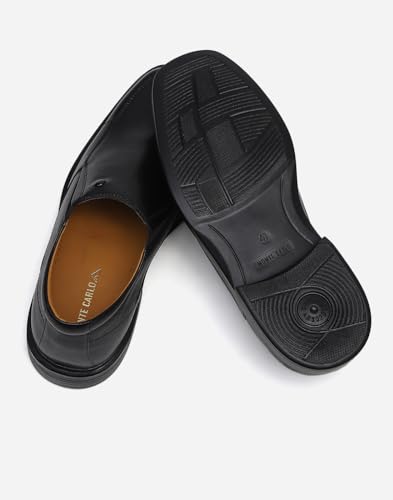Image of Monte Carlo Mens Solid Slip on Genuine Leather Loafers (201808FW)