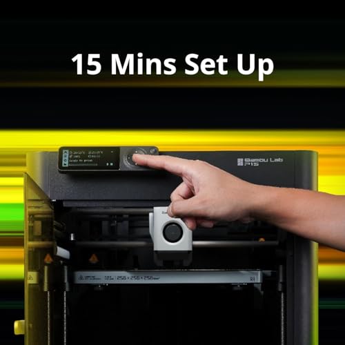Image of WOL3D Bambu Lab P1S High-Speed 3D Printer - Up to 500mm /s Print Speed, 256x256x256mm Build Volume, Multi-Color Printing via AMS, Auto Bed Leveling, Direct Drive Extruder, CoreXY Motion System.