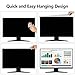 RedANGEL Computer Privacy Screen Protector for 23, 23.6, 23.8 and 24 Inches Monitor Anti Blue Light Filter Hanging Type Anti Scratch Easy Installation Shield for Desktop Computer (24 Inches)