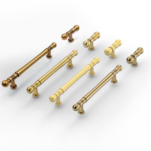 9BUILD 10 Pack 7.5 Inch Cabinet Handles Brushed Gold Cabinet Pulls Kitchen Cabinet Handles Kitchens Cabinet Hardware Kitchens Handles for Cabinets Gold Pulls for Cabinets by 9BUILD - Image 8