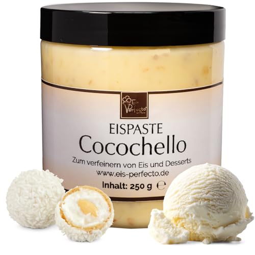 Cocochello Eispaste │ italienischer Eisgenusses│ MEGA GESCHMACK│ Pimpe deine Eis, Desserts, Getränke uvm mit einer extra Portion Geschmack auf│ Inhalt 250 g