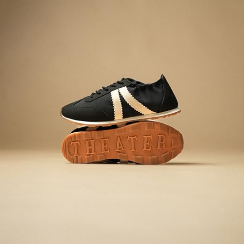 Image of Theater Fuji Casual Sneakers in Suede for Women | Stylish Flat Lace-Up Shoes | Lightweight Comfortable Footwear with Cushioned Insole