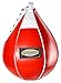 Bad Company Profi Leder Boxbirne medium rot/Leder Speedball im 6 Elementen Design