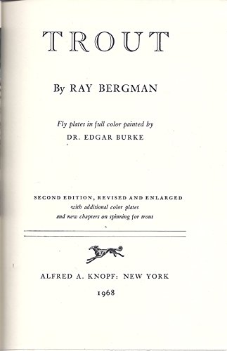 Trout: Second Edition, revised and enlarged, wi... B001AMN2AW Book Cover