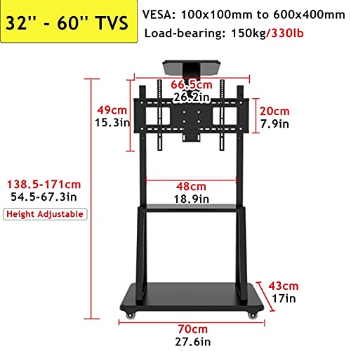 Soporte universal de piso ajustable para TV 32-60 pulgadas miniatura 7