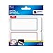 Produktbild Avery Etiketten-Block 115 x 50 mm 80 Etiketten mit blauem/roten Rand