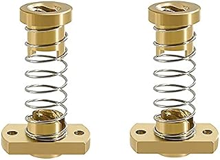 3Dman T8 Anti-Backlash Spring Loaded Nuts Elimination Gap Nut Z-axis for Upgrade Ender 3 Ender 3s Ender 3 Pro V2 CR-10 Tornado 3D Printer 8mm Acme Threaded Rod (2 PCS)