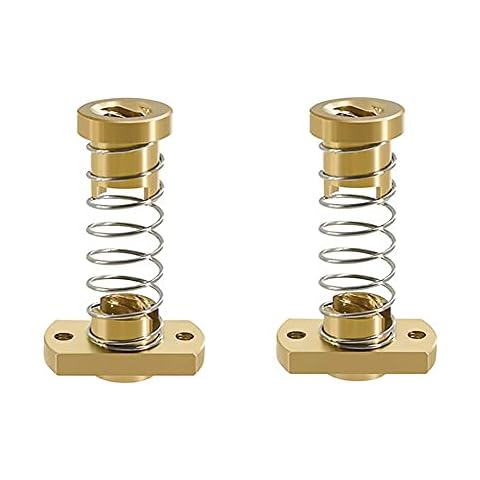 3Dman T8 Anti-Backlash Spring Loaded Nuts Elimination Gap Nut Z-axis for 3D Printers and CNC Machine 8mm Acme Threaded Rod Lead Screws (2 PCS) Cover