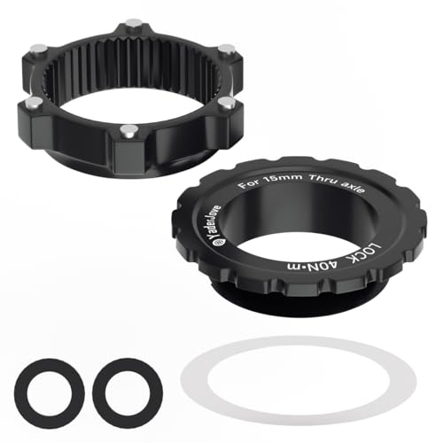 Bicycle Hub Centerlock to 6-Bolt Rotor Adapter 6-Bolt Rotors Disc Brake CenterLock Adapter 100/15mm to 110/15mm