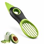 Avocado Slicer Tool – 3 in 1 Kitchen Gadget for Peeling Pitting and Slicing Avocados – Multifunctional Avacado Cutter with Stainless Steel Core Remover – Handy Fruit Prep Tool for Home Use