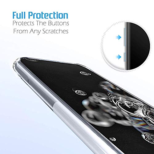 Image of TheGiftKart Transparent Crystal Clear Back Cover Case for Samsung Galaxy S20 Ultra | Shockproof Soft TPU Case | Cushioned Edges for Ultimate Protection Back Cover Case (TPU, Transparent)
