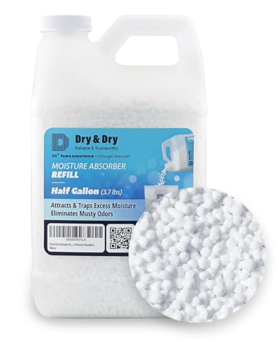Image of Dry & Dry Moisture Absorbers Refill Beads (3.7 LBS) - Fragrance Free, Moisture Absorber Refill