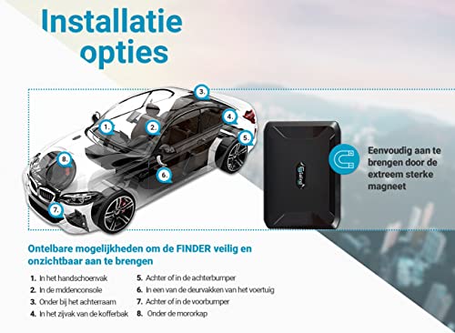 SALIND GPS Tracker met magneet - Geschikt voor auto's, machines, boten en meer met een batterij die het 90 dagen… - Image 6