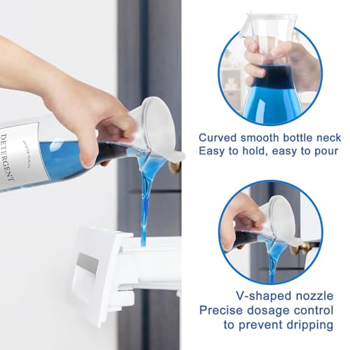 Onedream Laundry Detergent Dispenser 2 Pack 1.1 134g Laundry Detergent Dispenser for Laundry Room, Organization for Liquid Soap, Softener, Bleaching Beads, Softener, Laundry Powder - Image 4