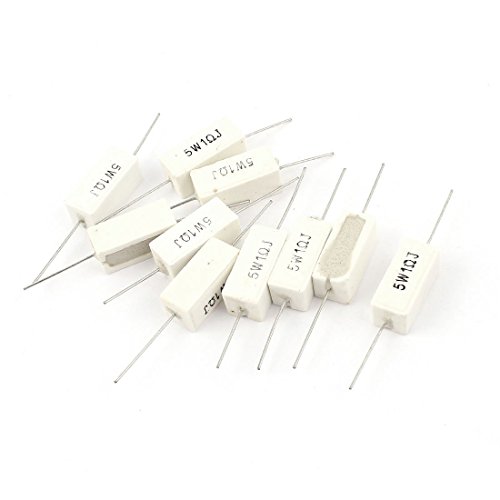 10PCS 5W Watt 1R 1OHM Resistenza di potenza in