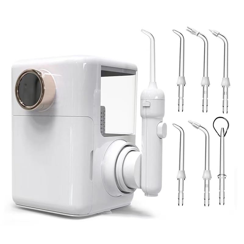 Limpiador dental de escritorio para el hogar, irrigador dental multifuncional portátil y portátil, limpiador oral, irrigador dental de agua