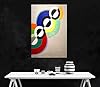 Artley Prints - Rhythmes by Robert Delaunay Canvas Wall Art Home Decor | Abstract Pictures for Living Room, Bedroom, Office Ready to Hang 30 x 20cm (12 x 8 inches) A4 #1