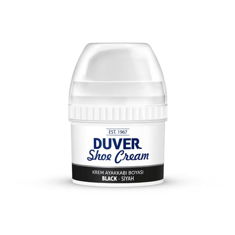 Duver Ayakkabı ve Bot İçin Kendinden Parlaklık Sağlayan Krem Ayakkabı Boyası (Siyah)