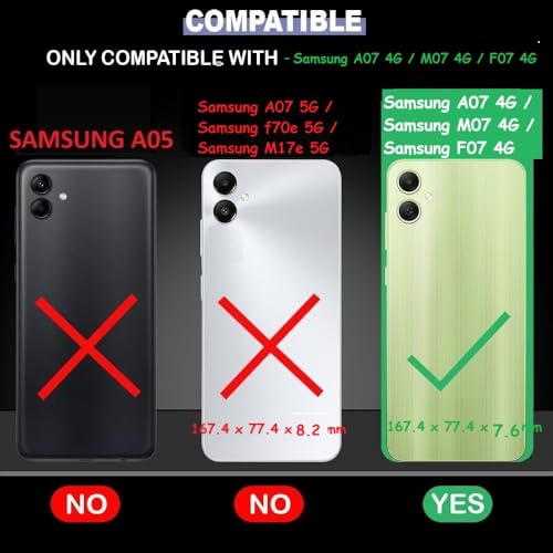 Image of COVERBLACK Soft Rubber Silicon Clear Case Back Cover Compatible for Samsung M07 4G / Galaxy F07 4G - Transparent