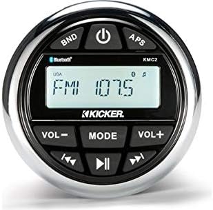 Miniatura 2 de Kicker KMC2 - Receptor de grado marino de montaje de calibre KMC2 con (2 pares) Kicker KM654LCW (41KM654LCW) 6.5 pulgadas, par de altavoces marinos