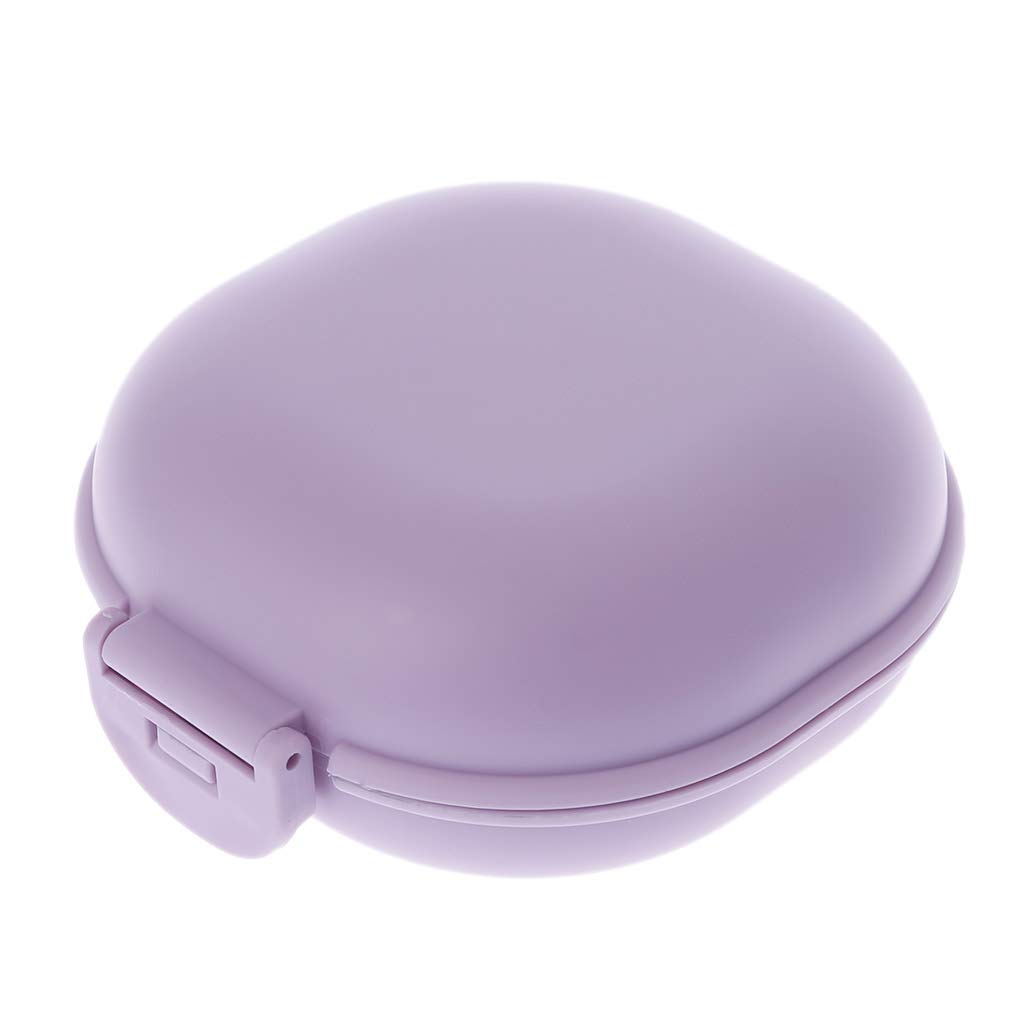 GuoQiaoBathroom Dish Plate for Case Home Shower Travel Hiking Holder Container Soap Box Purple