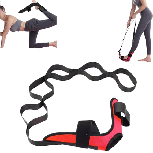 Correa De Estiramiento Con Lazos Y Pie Desmontable,Correa De Estiramiento Con Lazos Y Pie Desmontable,Correa De Estiramiento De Yoga Altamente Elástica, Estirador De Pie Y Pantorrilla