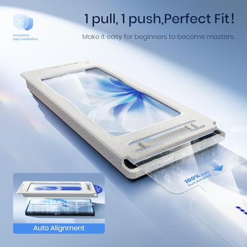 Image of Mr.Shield (2 Pack) Align-X Screen Protector for Samsung Galaxy Z Fold 7 | Tempered Glass, 10H Hardness Guard, Military Grade Protection, Easy Install, Case-Friendly, Anti-Static