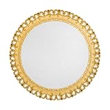 Toyvian Plateau Décoratif avec Miroir Vintage Plateau de Rangement pour Bijoux et Maquillage pour Mariage et Accessoires de Décoration