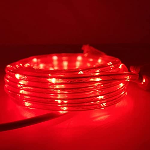 Image of Gesto 10 Meter Rope Led Strip Lights - Outdoor Lights Waterproof for Balcony Decoration,Home Decor & Interior Decoration | Decorative Lights for Diwali Decoration,Cove Light for Ceiling (Red)