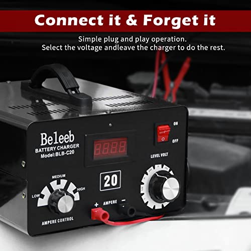 Image of Battery Charger, Ideal for Golf Carts, Personnel Carriers, Maintenance Vehicles, Scissor Lifts, Wheelchairs and Any Other 12V, 24V, 36V or 48V Application