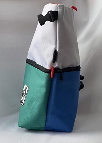 Bolder Chalk Bucket - Ultimate Rock Climbing & Bouldering Accessory With Magnetic Closure, Multiple Pockets, Brush Holders & Mesh Organizer - Large Size (Ocean) #TOP2