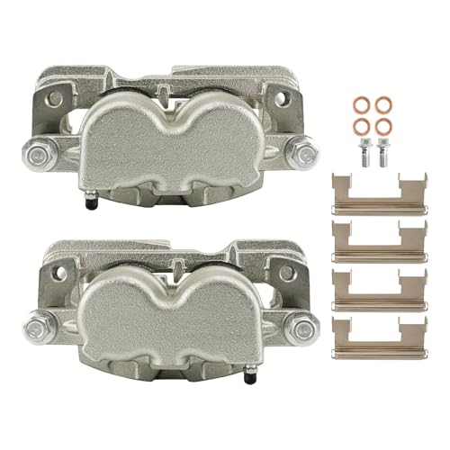 Image of KAX Disc Brake Caliper Assembly for Chevrolet Silverado 1500 /GMC Sierra 1500 1999-2006,Tahoe /Suburban /Yukon 1500 2000-2006, Silverado 2500 HD /Sierra 2500 HD 2001-2010, Front or Rear Side, 2pcs