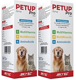 DC FLY PETUP Pro Syrup Multi-Vitamin Multi-Oxidant Multi-Minerals Amino Acids Supplement for Dogs and Cats 200ML (Pack of 2) (B0D4J3XTVT) Amazon Price History, Amazon Price Tracker
