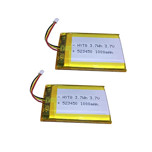 523450P Battery, 1000mAh Battery Replacement for Corsair H2100 HS70 Void Pro RGB Wireless Headset, Opus X Battery Replacement and More (523450 Battery_2Pack)