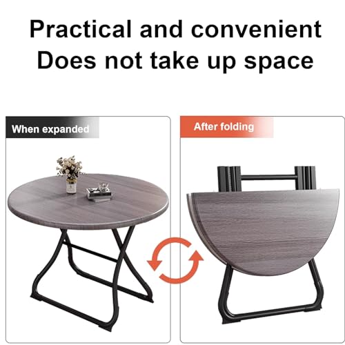 Table de patio pliable ronde de 70 cm pour repas conviviaux en arrière-cour