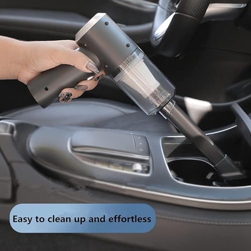 Image of 3-in-1 Car Vacuum Cleaner Rechargeable | Portable Mini Handheld Vacuum Cleaner for Car, Home & Office | High Power Dust Cleaner