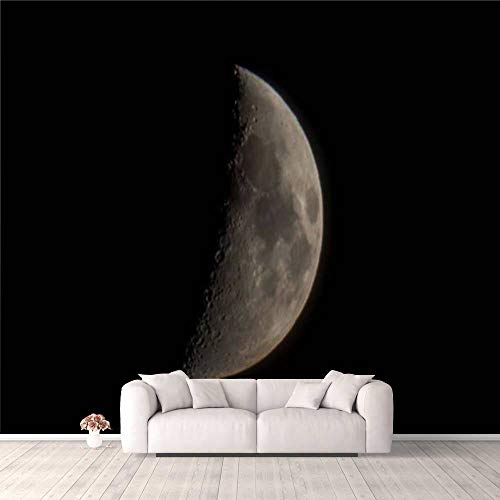 Wallpaper Half Moon Self Adhesive Bedroom Living Room Dormitory Decor Wall Mural Stick and Peel Background Wall Ceiling Wardrobe Sticker