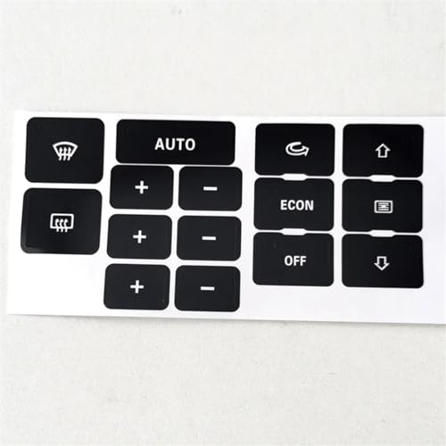 Autocollants de réparation pour bouton de climatisation Audi A6 C5 de console centrale