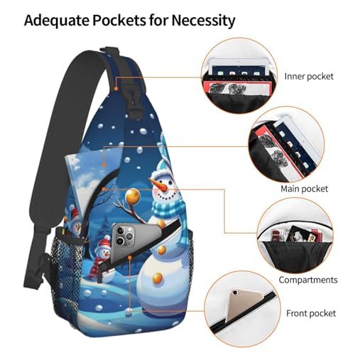 Bolso cruzado para hombre tipo mochila diagonal negro miniatura 4
