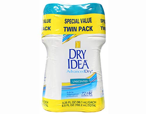 Dry Idea Advanced Dry Anti-Perspirant Deodorant Roll-On Unscented 4 Total Pack