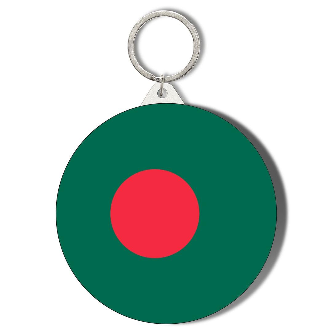 Gift Insanity White Bangladesh Flag Short Chain Keyring Bottle Opener